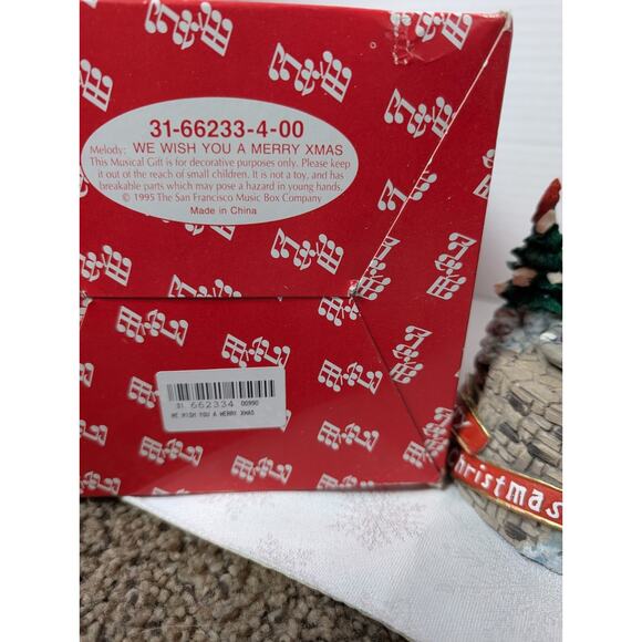 Vntg. San Francisco Music Box Company Christmas We Wish You a Merry Christmas. - Picture 9 of 9